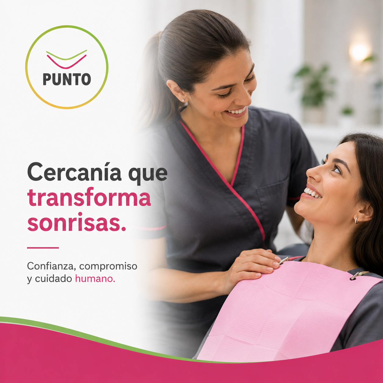 Cercanía que transforma sonrisas - imagen ilustrativa de Punto Odontológico